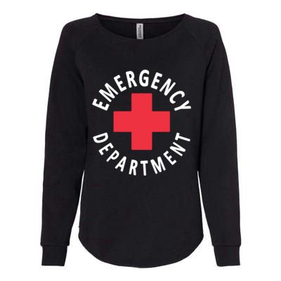 Emergency Departt Emergency Room Healthcare Nursing Nurse Gift Womens California Wash Sweatshirt