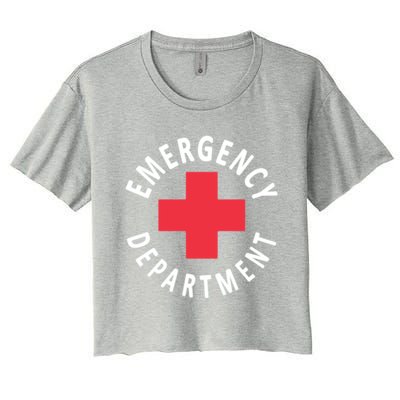 Emergency Departt Emergency Room Healthcare Nursing Nurse Gift Women's Crop Top Tee