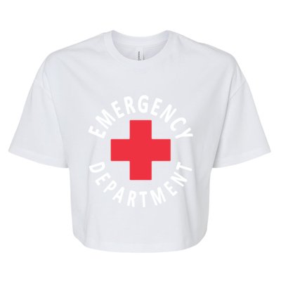 Emergency Departt Emergency Room Healthcare Nursing Nurse Gift Bella+Canvas Jersey Crop Tee