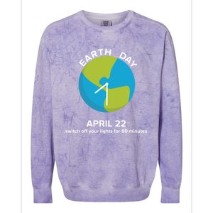 Earth Day Energy Saving Idea April 22 Earth Day Gift Colorblast Crewneck Sweatshirt