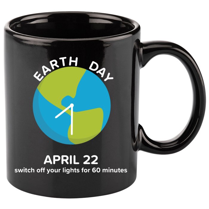 Earth Day Energy Saving Idea April 22 Earth Day Gift 11oz C Handle Ceramic Mug