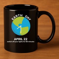 Earth Day Energy Saving Idea April 22 Earth Day Gift 11oz C Handle Ceramic Mug