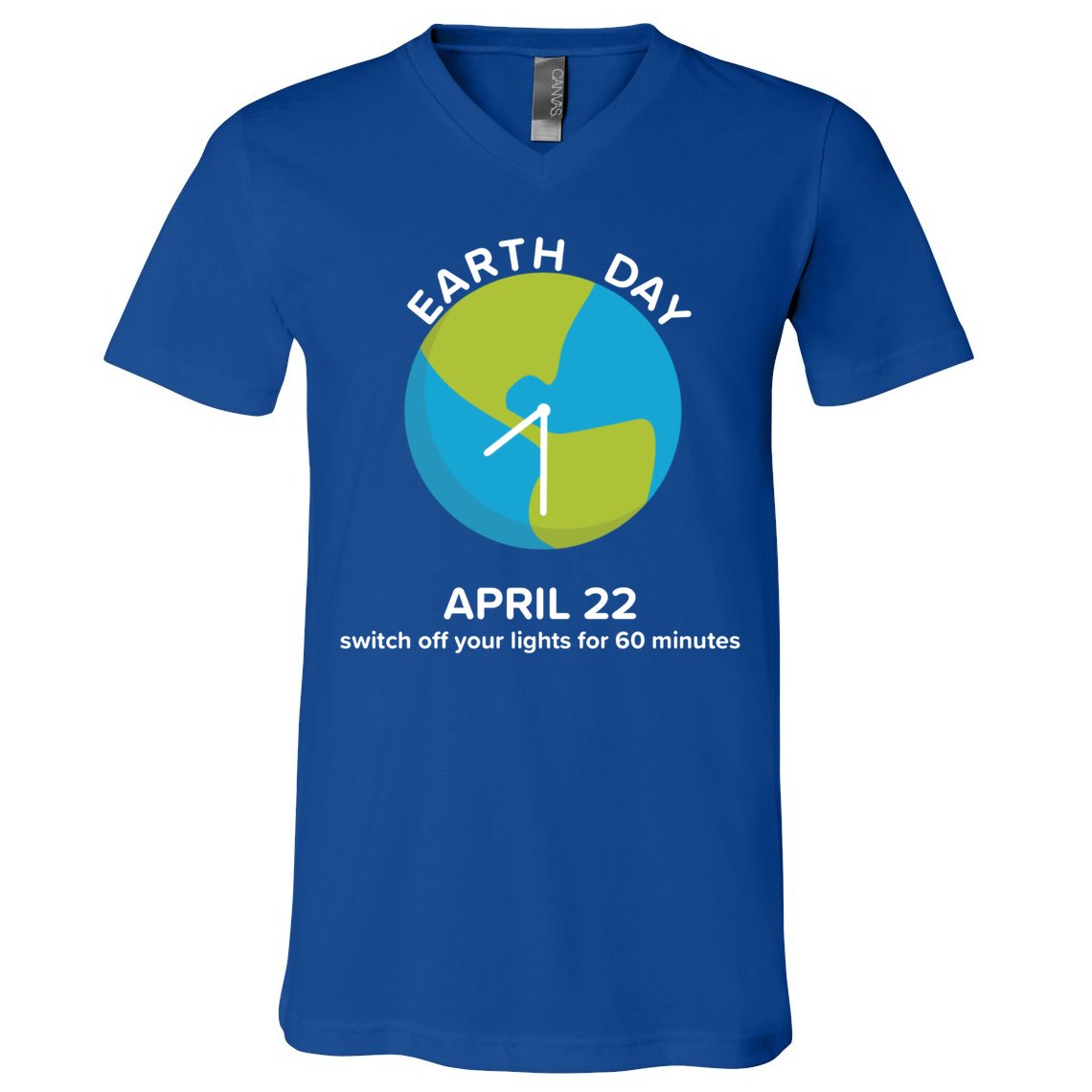 Earth Day Energy Saving Idea April 22 Earth Day Gift V-Neck T-Shirt