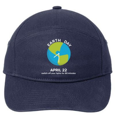 Earth Day Energy Saving Idea April 22 Earth Day Gift 7-Panel Snapback Hat