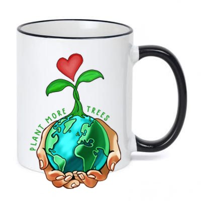 Earth Day Everyday Plant More Trees Save Our Climate Change Cool Gift 11oz Black Color Changing Mug