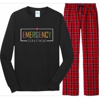 Emergency Department Er Nurse Long Sleeve Pajama Set