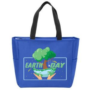 Earth Day Everyday Mother Nature Environtal Awareness Gift Zip Tote Bag