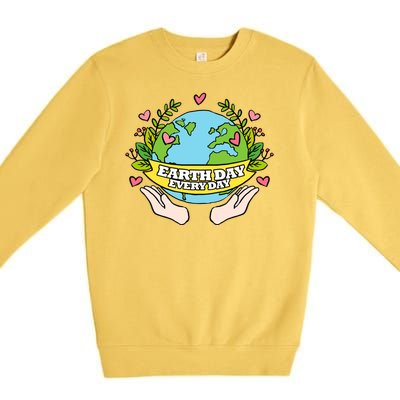 Earth Day Everyday Awareness Premium Crewneck Sweatshirt