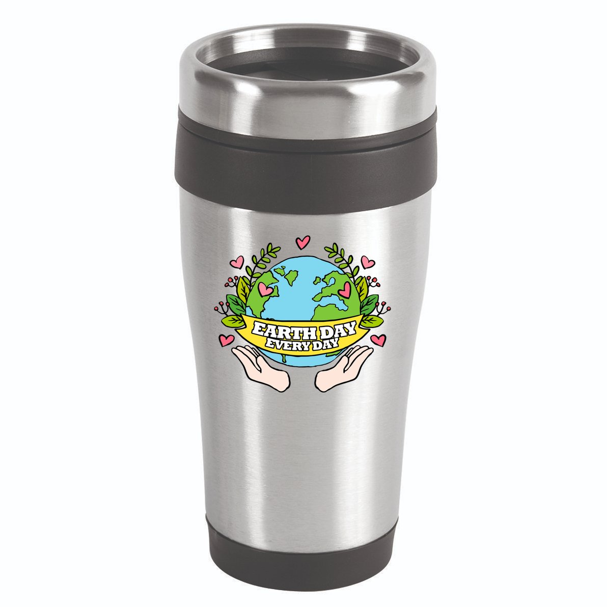 Earth Day Everyday Awareness 16oz Travel Tumbler