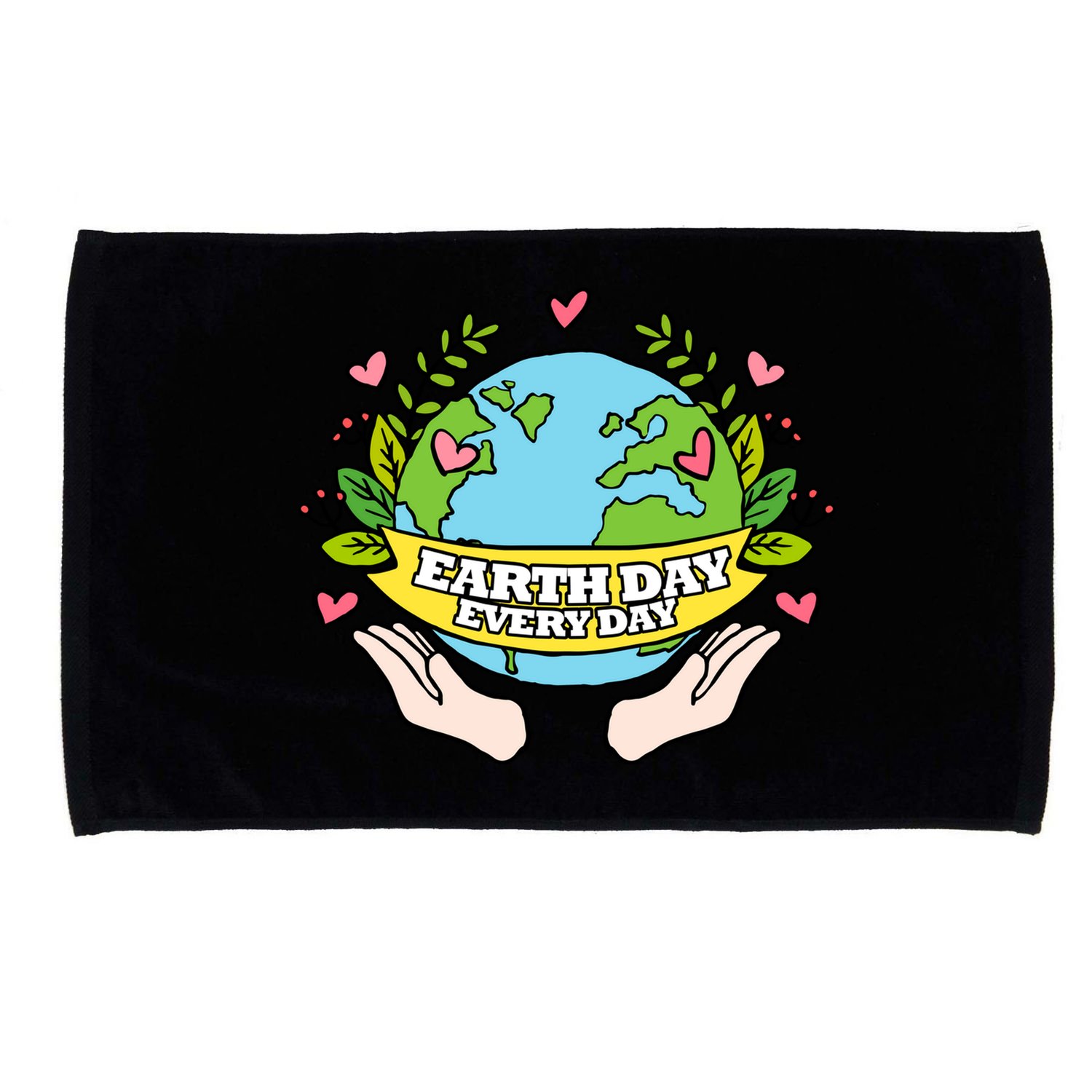 Earth Day Everyday Awareness Microfiber Hand Towel