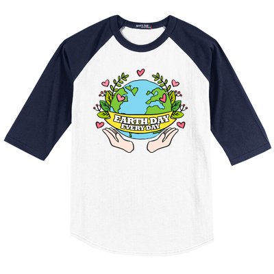 Earth Day Everyday Awareness Baseball Sleeve Shirt