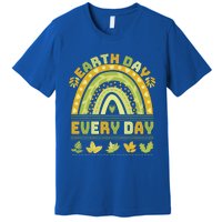 Earth Day Every Day Gift Earth Day Everyday Green Rainbow Funny Gift Premium T-Shirt