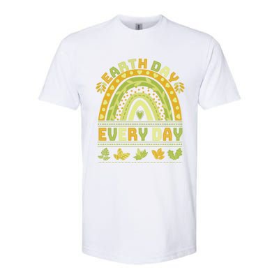 Earth Day Every Day Gift Earth Day Everyday Green Rainbow Funny Gift Softstyle CVC T-Shirt