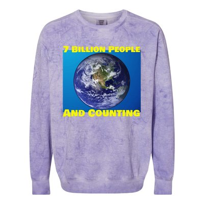 Earth Day Enviornment Climate Change Colorblast Crewneck Sweatshirt