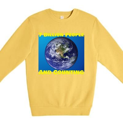 Earth Day Enviornment Climate Change Premium Crewneck Sweatshirt