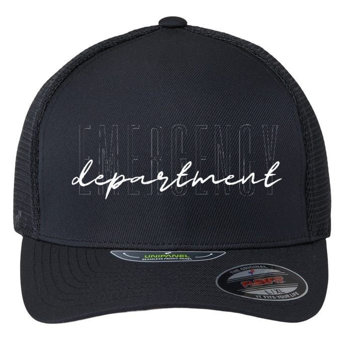 Emergency Department Emergency Room Healthcare Nursing Flexfit Unipanel Trucker Cap