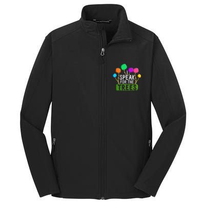 Earth Day Every Day Trees Make The Earth Green Again Gift Core Soft Shell Jacket