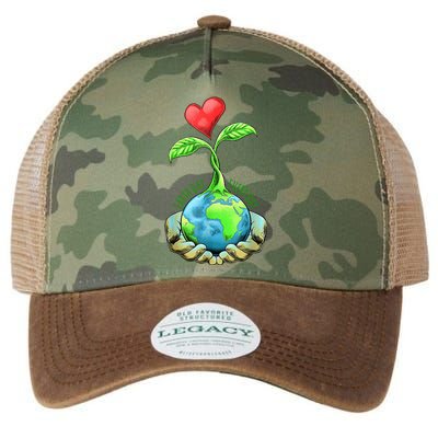 Earth Day Everyday Nature Heart Legacy Tie Dye Trucker Hat