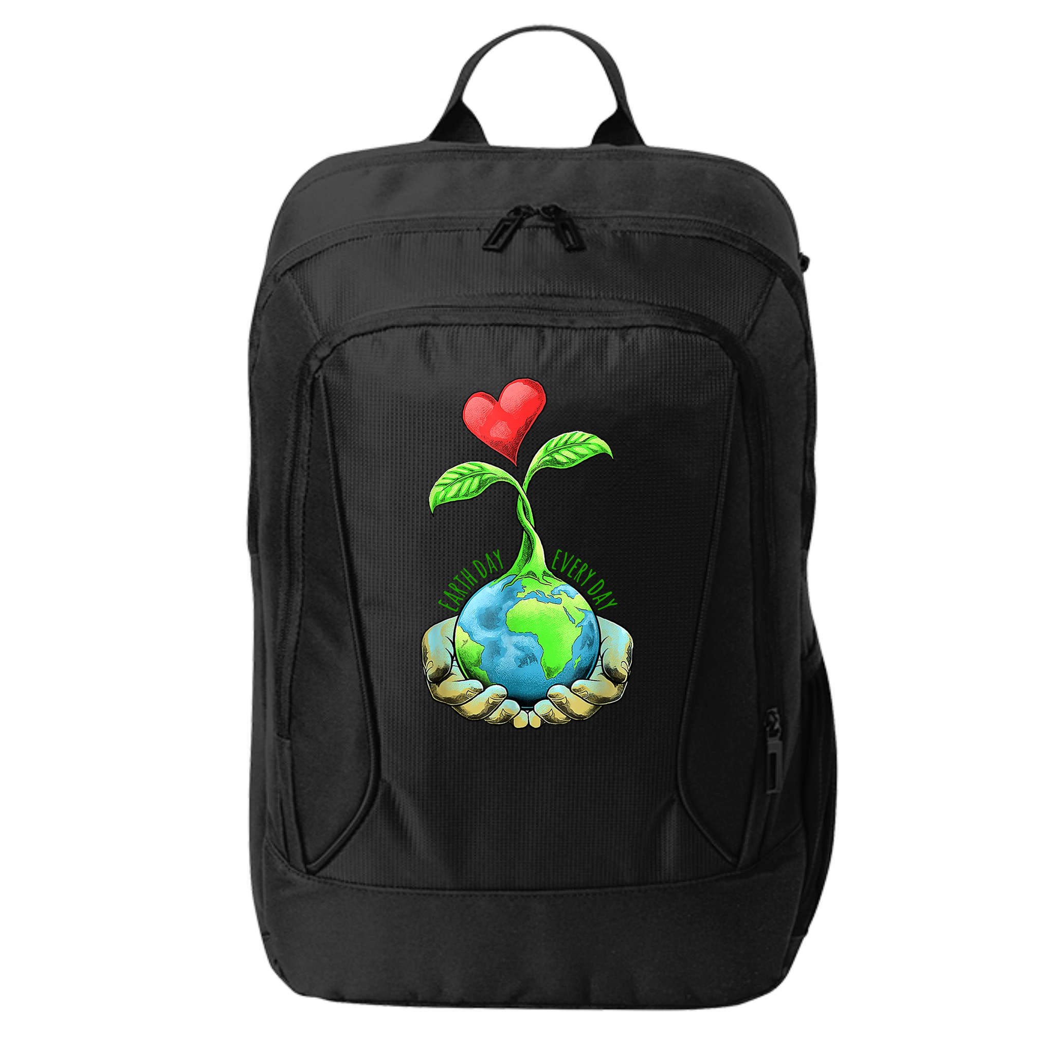 Earth Day Everyday Nature Heart City Backpack