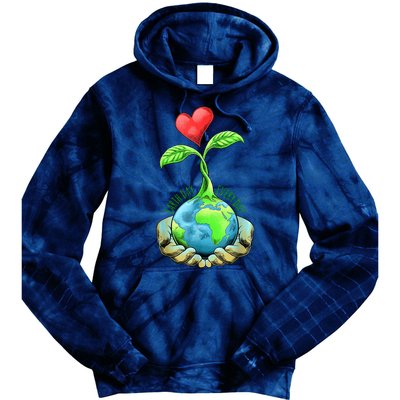 Earth Day Everyday Nature Heart Tie Dye Hoodie