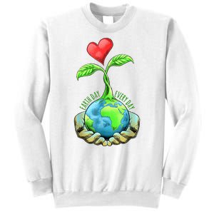 Earth Day Everyday Nature Heart Sweatshirt