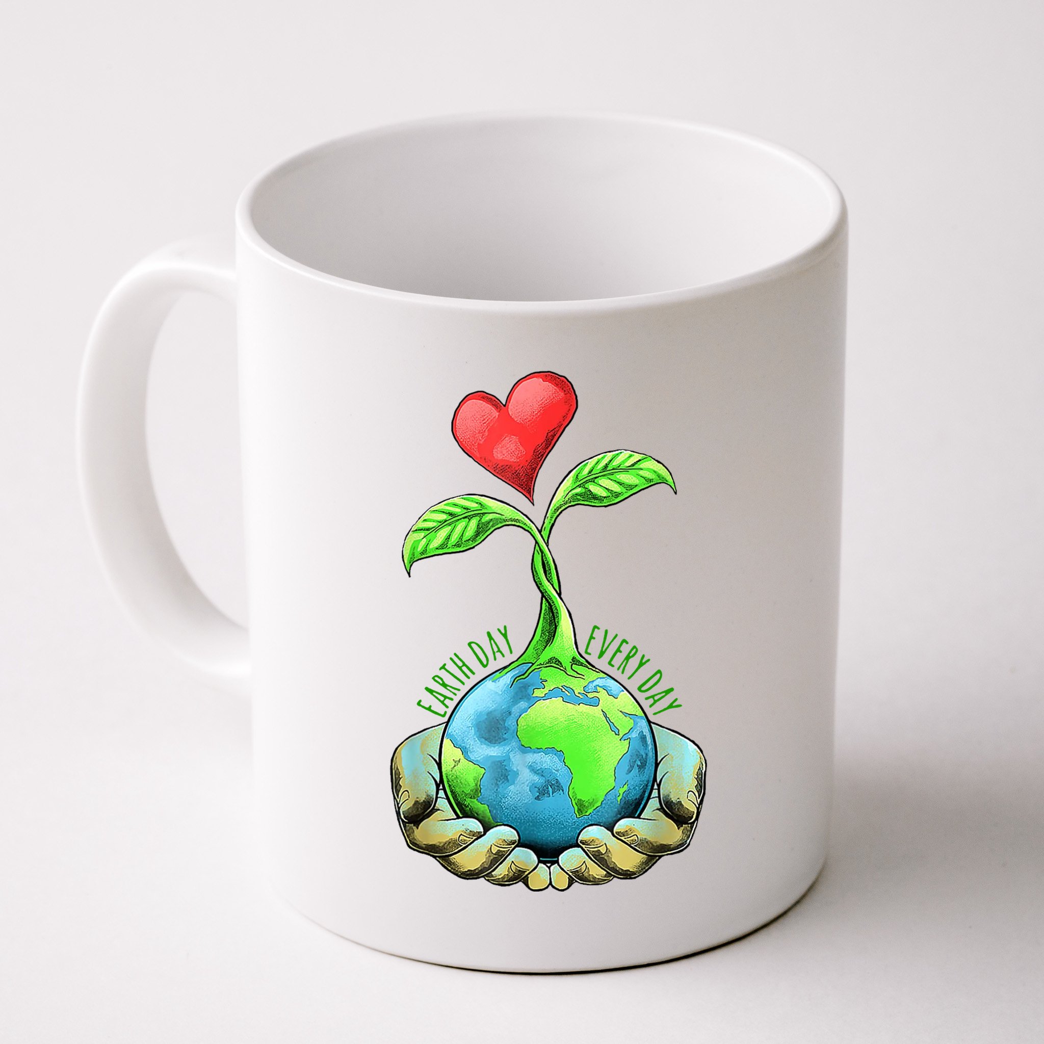 Earth Day Everyday Nature Heart Mug