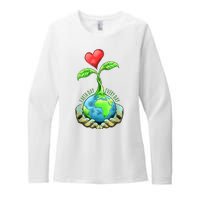 Earth Day Everyday Nature Heart Womens CVC Long Sleeve Shirt