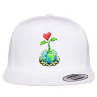 Earth Day Everyday Nature Heart Flatbill Hat