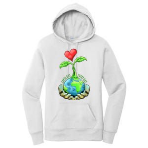 Earth Day Everyday Nature Heart Women's Pullover Hoodie