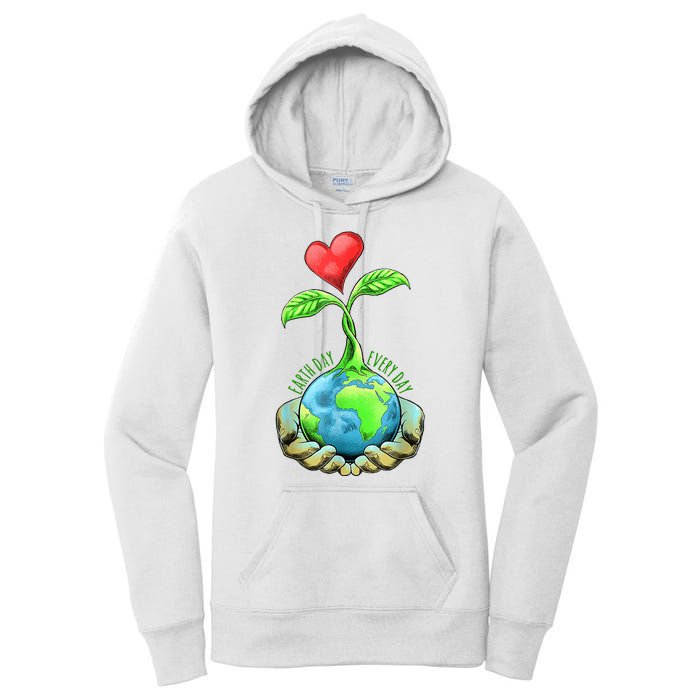 Earth Day Everyday Nature Heart Women's Pullover Hoodie