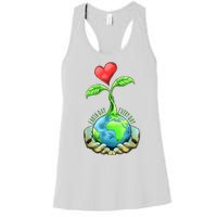 Earth Day Everyday Nature Heart Women's Racerback Tank