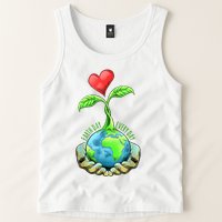Earth Day Everyday Nature Heart Tank Top