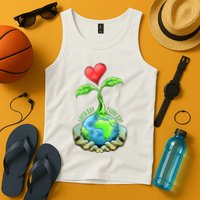 Earth Day Everyday Nature Heart Tank Top