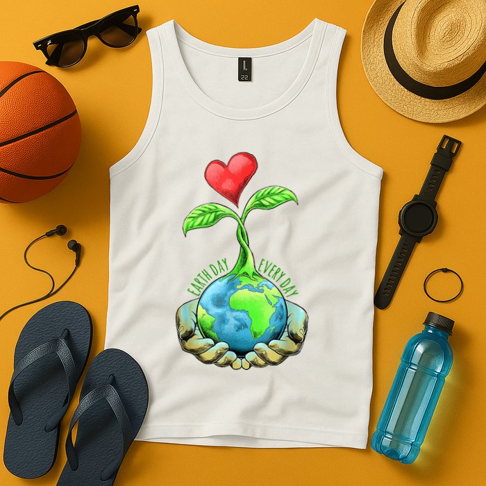 Earth Day Everyday Nature Heart Tank Top