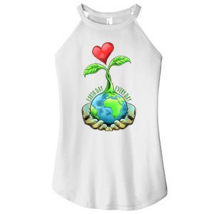 Earth Day Everyday Nature Heart Women's Perfect Tri Rocker Tank