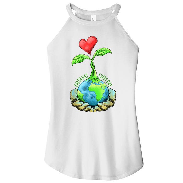 Earth Day Everyday Nature Heart Women's Perfect Tri Rocker Tank