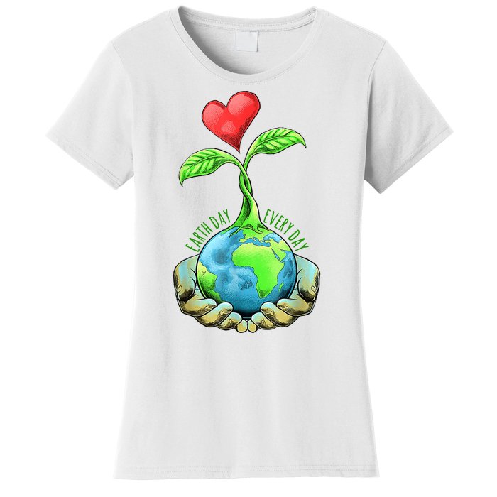 Earth Day Everyday Nature Heart Women's T-Shirt