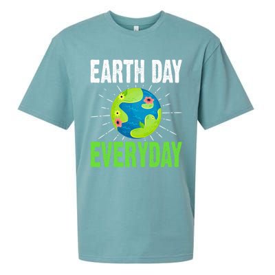 Earth Day Everyday Plant Nature Environtal Lover Funny Gift Sueded Cloud Jersey T-Shirt