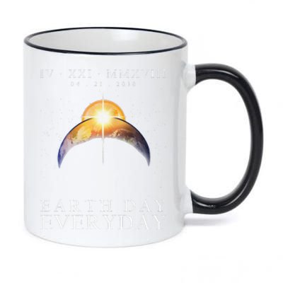 Earth Day Environmental Awareness 11oz Black Color Changing Mug