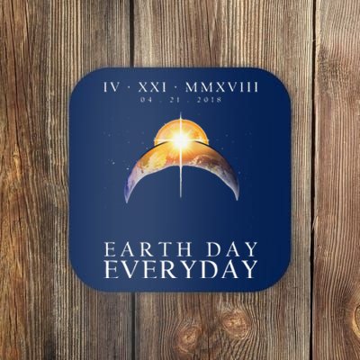 Earth Day Environmental Awareness Coaster