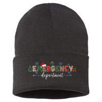 Emergency Department Er Nurse Christmas Emergency Room Sustainable Knit Beanie