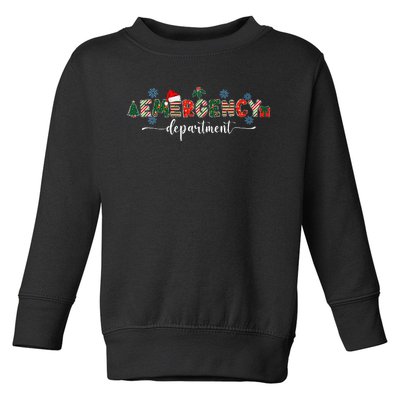 Emergency Department Er Nurse Christmas Emergency Room Toddler Sweatshirt