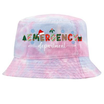 Emergency Department Er Nurse Christmas Emergency Room Tie-Dyed Bucket Hat