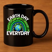 Earth Day Everyday Nature Rainbow 11oz C Handle Ceramic Mug