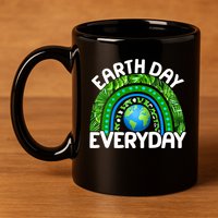 Earth Day Everyday Nature Rainbow 11oz C Handle Ceramic Mug