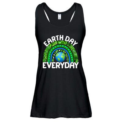 Earth Day Everyday Nature Rainbow Ladies Essential Flowy Tank