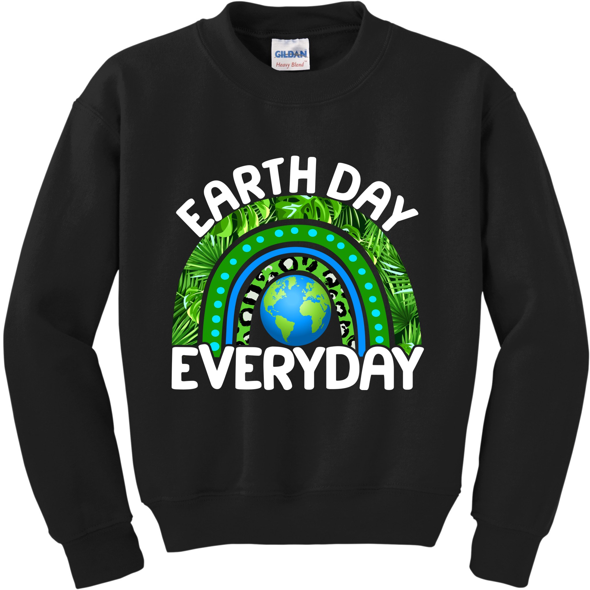 Earth Day Everyday Nature Rainbow Kids Sweatshirt