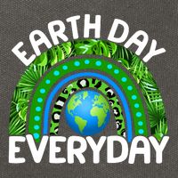 Earth Day Everyday Nature Rainbow Cotton Canvas Backpack