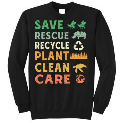 Earth Day Ecofriendly Message Sweatshirt