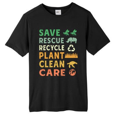 Earth Day Ecofriendly Message Tall Fusion ChromaSoft Performance T-Shirt